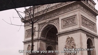 Pacar Perancis cantik mengambil anal