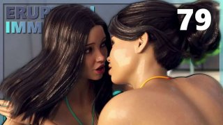 Remaja berdada besar di kolam renang - gadis seksi basah bersenang-senang - letusan akan segera terjadi 79